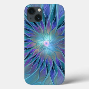 Blaue Lila Blume Traumstrecke Airolo - Fraktal Case-Mate iPhone Hülle