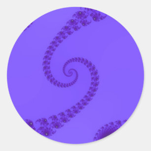 Blaue Lila Doppelte Spirale Aufkleber