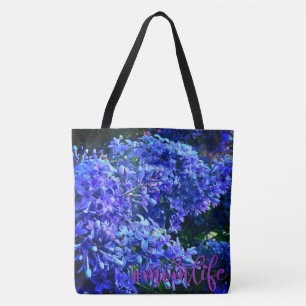Blaue lila Flieder romantische blaue Blumenfoto Ma
