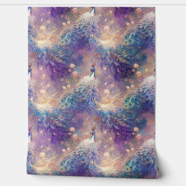 Blaue Lila Friedenstruppen Tapete