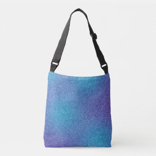 Blaue Lila Glitzer Ganzkörpertasche Tragetaschen Mit Langen Trägern