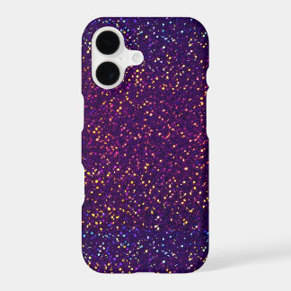 Blaue lila Glitzermuster iPhone 7 Plusfall