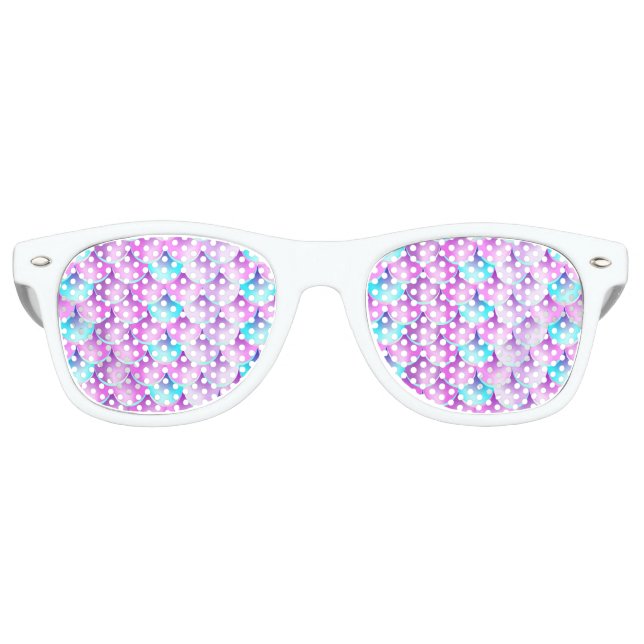 Blaue Lila Holografie Partybrille (Vorderseite)