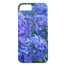 Blaue lila Lila romantisches blaues Foto mit Blume Case-Mate iPhone Hülle