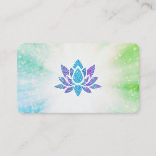 *~* Blaue Lila Lotus-Rays Reiki Energy Healing  Visitenkarte
