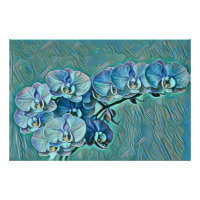 Blaue lila niedliche Orchideen-Blume
