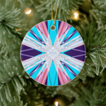 Blaue Lila rosa Winterschneeflocke Festlich