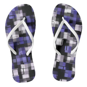 Blaue Lila Schwarze Weiße Trendige Flip Flops