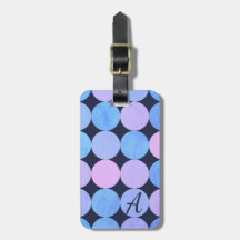 Blaue Lila- und Rosa-Kreismonogramm