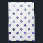 Blaue Lila Violett Metallische Imitate Foil Polka  Handtuch<br><div class="desc">Verwenden Sie unsere coole Vorlage, Kunstwerke, Fotos, Grafiken oder Illustrationen, fügen Sie dann einen Namen, Text, Zitat oder ein Monogramm hinzu, um Ihr eigenes individuelles oder mit Monogramm Geschirrtuch zu erstellen. Klicken Sie auf den Button "Anpassen!", um das Programm vollständig anzupassen. Diese Geschirrtücher oder Tücher sind großartige Geschenke für Männer,...</div>