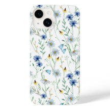 Blaue Lila Wasserfarbe Wildblume