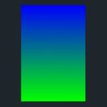 Blaue Limone Gradient Poster<br><div class="desc">Farbenfroher Farbverlauf in Blau- und Kalkgrün.</div>