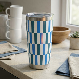Blaue Linie Flow-Thermal-Tumbler Thermobecher