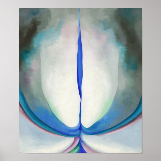 Blaue Linie | Georgia O'Keeffe | Poster (Vorne)