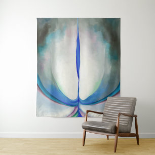 Blaue Linie Georgia O'Keeffe Wandteppich