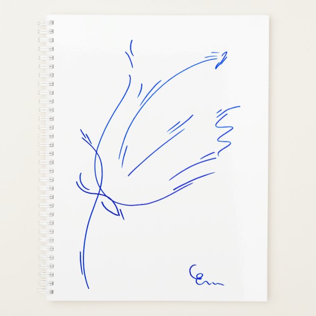 Blaue Linien 2 Agenda Planer (Vorderseite)