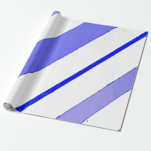 Blaue Linien Geschenkpapier