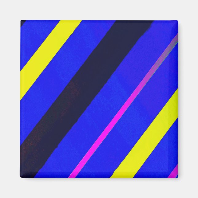 Blaue Linien Magnet (Vorne)