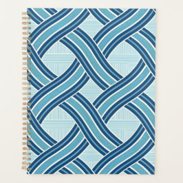 Blaue Linien Muster Planer