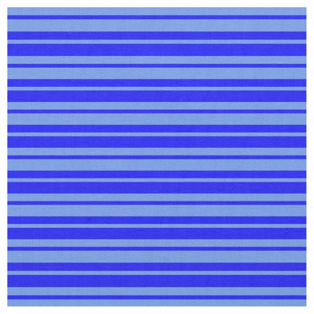 Blaue Linien und Blumenmuster Stoff (Nahaufnahme)