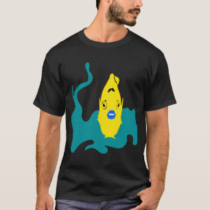 blaue Lippen T-Shirt