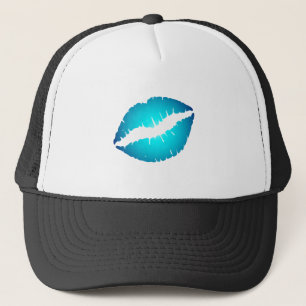 Blaue Lippen Truckerkappe