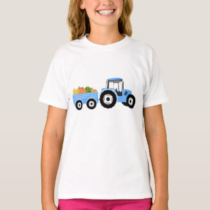 Blaue LKW-Farm T-Shirt