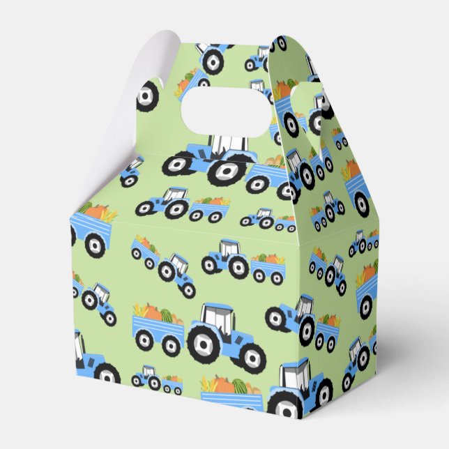 Blaue LKW-Nutzfahrzeug Geschenkschachtel (Vorderseite)