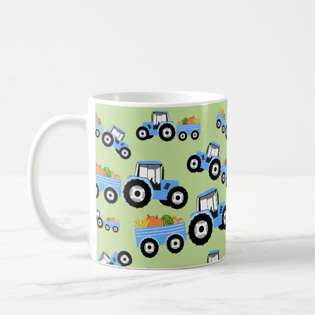 Blaue LKW-Nutzfahrzeug Kaffeetasse (Links)
