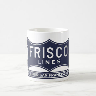 Blaue Logo-Tasse St. Louis San Francisco "Frisco" Tasse