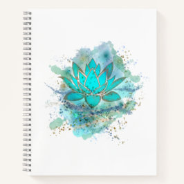 Blaue Lotus-Blume  Notizbuch