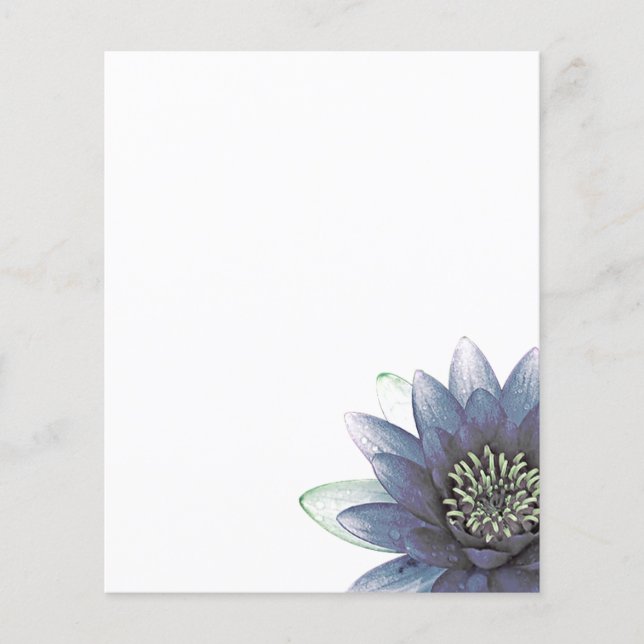 Blaue Lotus Manufaktur Flyer (Vorne)