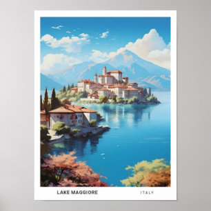 Blaue Luft - Lago Maggiore Italien Poster