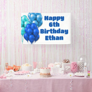 Blaue Luftballons Alles Gute zum Geburtstag Jungen Banner
