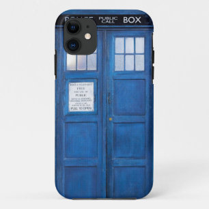 Blaue lustige Telefonzelle Anrufbox Case-Mate iPhone Hülle