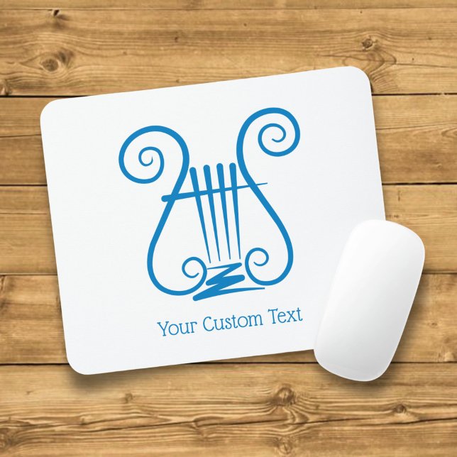 Blaue Lyra Mousepad (Von Creator hochgeladen)