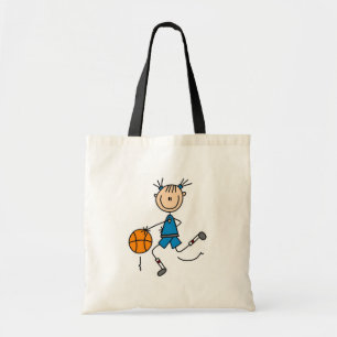 Blaue Mädchen-Basketball-T-Shirts und Geschenke Tragetasche