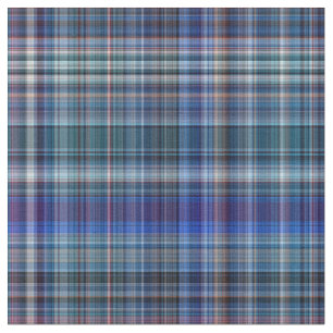 Blaue Madras Karierte Streifen Druckmuster Stoff