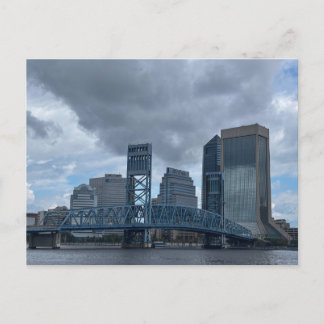 Blaue Main Street Bridge Postkarte