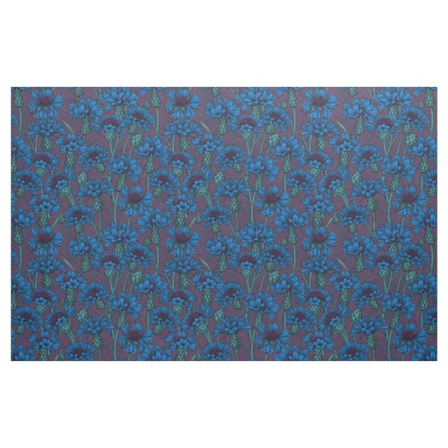 Blaue Maisblumen, wilde Blume Stoff (Fat Quarter (45,7 x 55,9 cm))