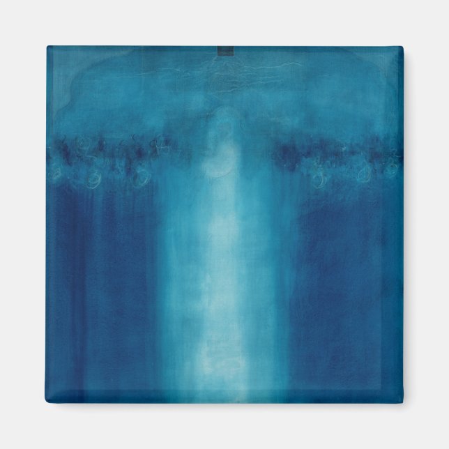 Blaue Malerei ohne Titel 1995 Magnet (Vorne)