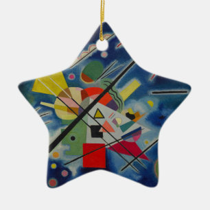 Blaue Malerei von Kandinsky Keramikornament