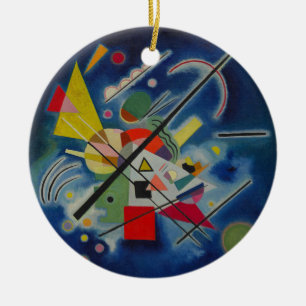 Blaue Malerei von Kandinsky Keramikornament