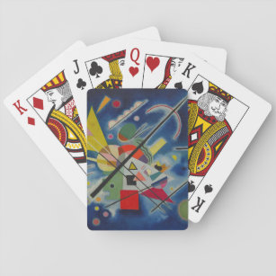Blaue Malerei von Kandinsky Spielkarten