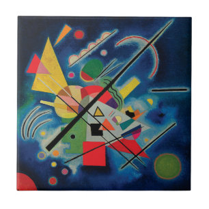 Blaue Malerei von Wassily Kandinsky Fliese