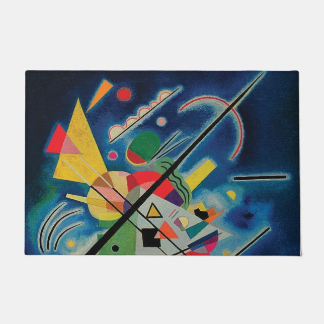 Blaue Malerei von Wassily Kandinsky Fußmatte (Vorderseite)