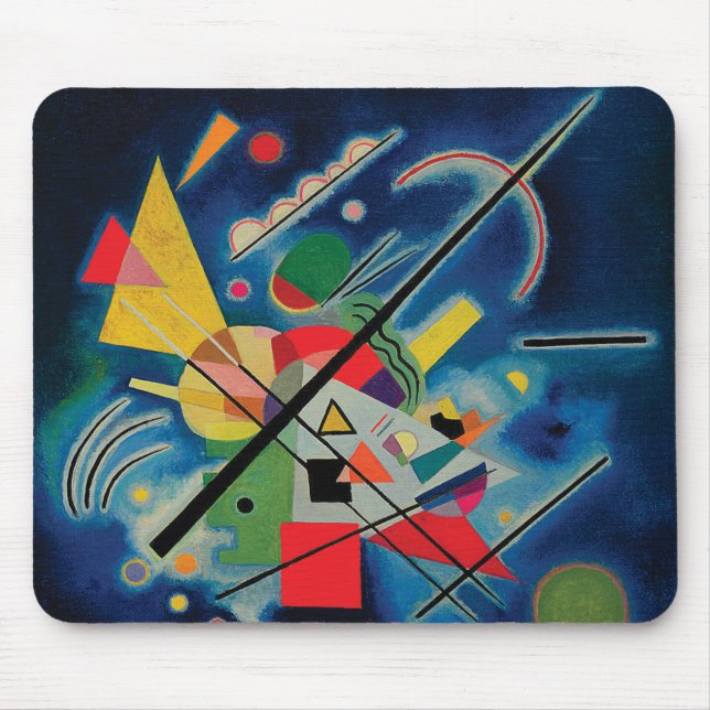 Blaue Malerei von Wassily Kandinsky Mousepad (Vorne)