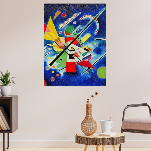 Blaue Malerei von Wassily Kandinsky, Poster (Wohnzimmer 3)