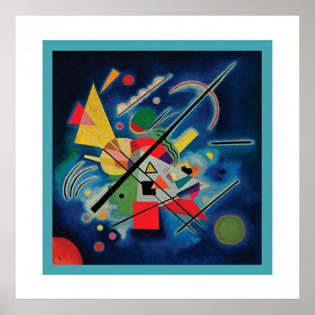 Blaue Malerei von Wassily Kandinsky Poster (Vorne)