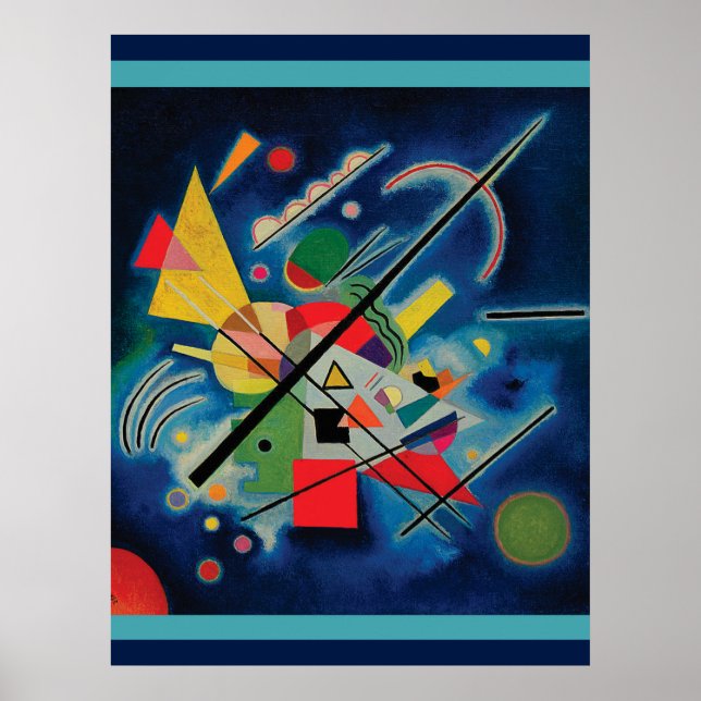 Blaue Malerei von Wassily Kandinsky Poster (Vorne)